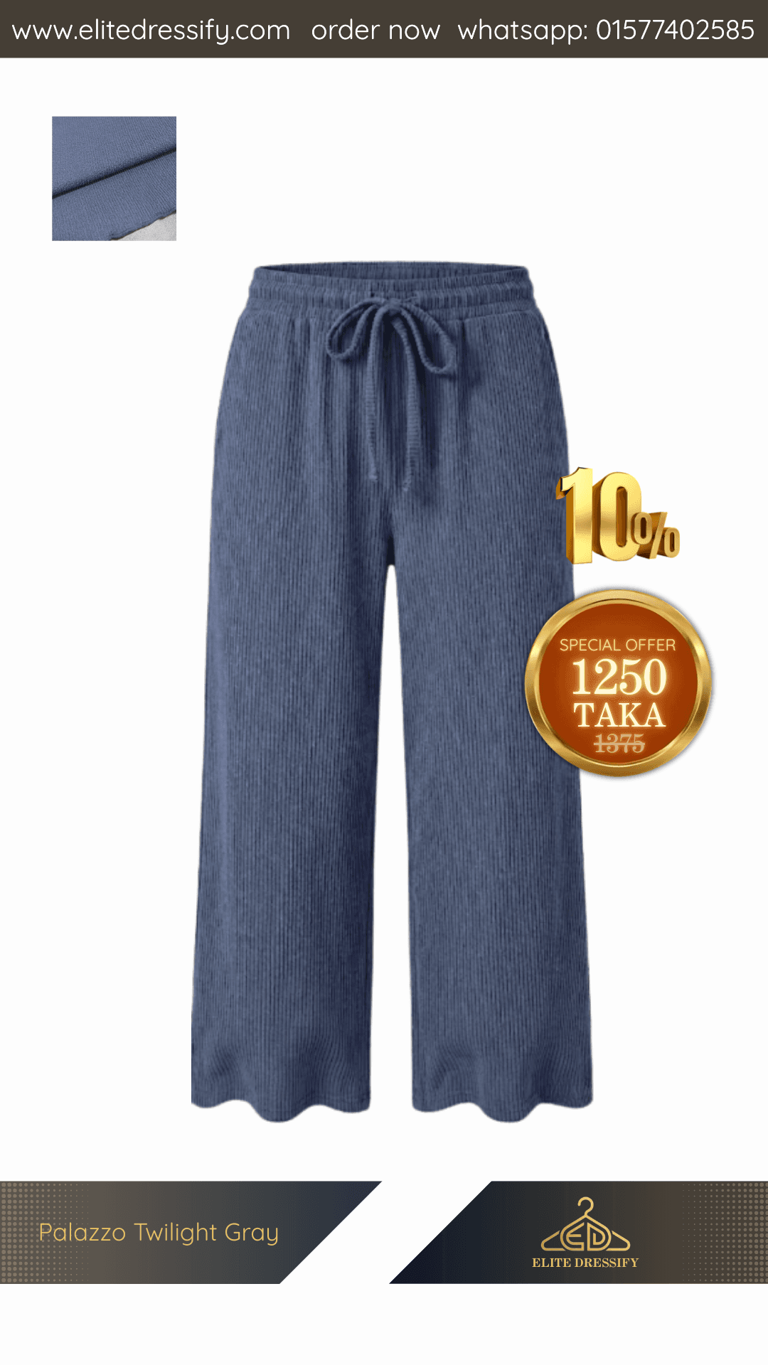 Palazzo Twilight Gray