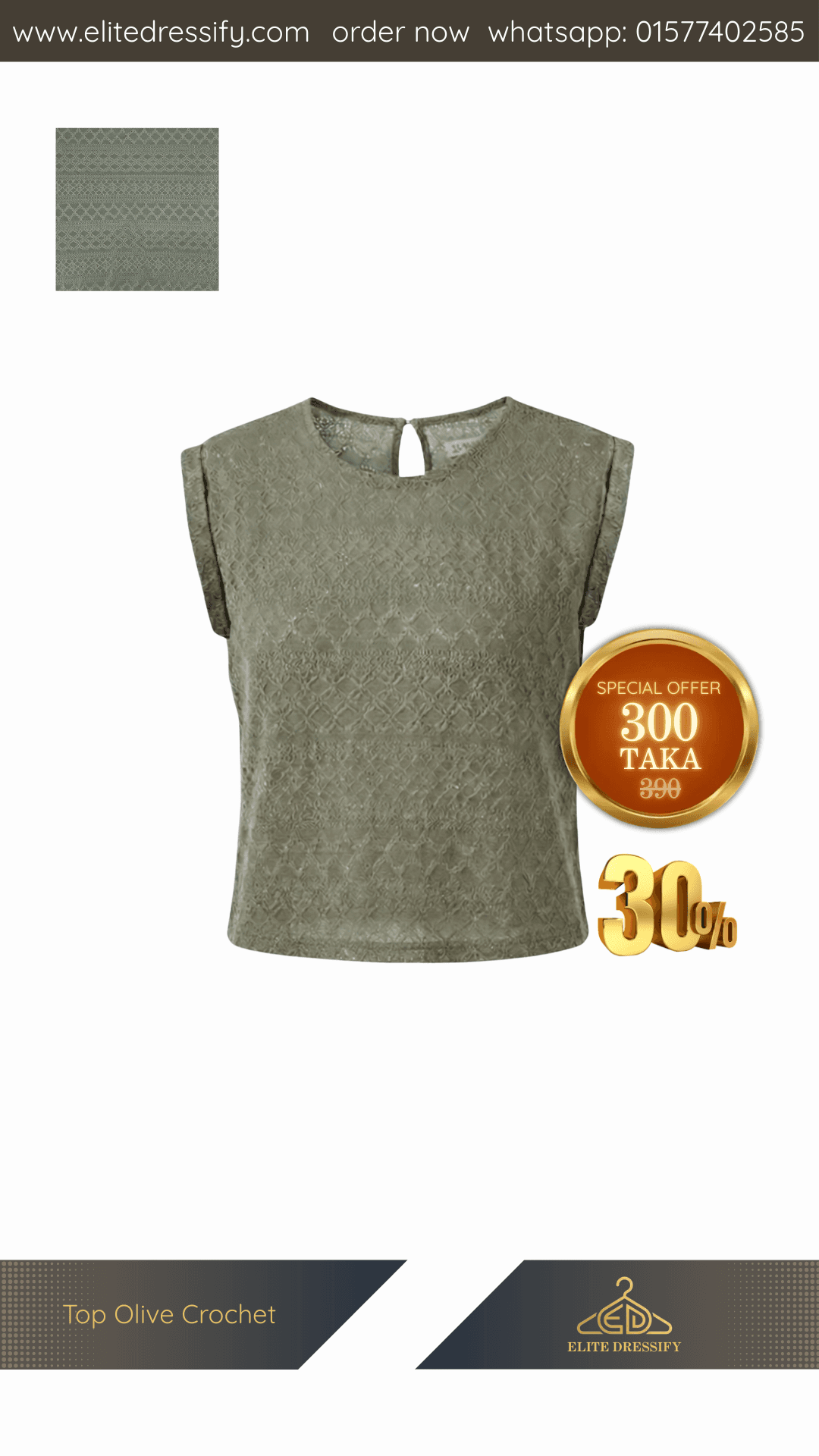 Top Olive Crochet